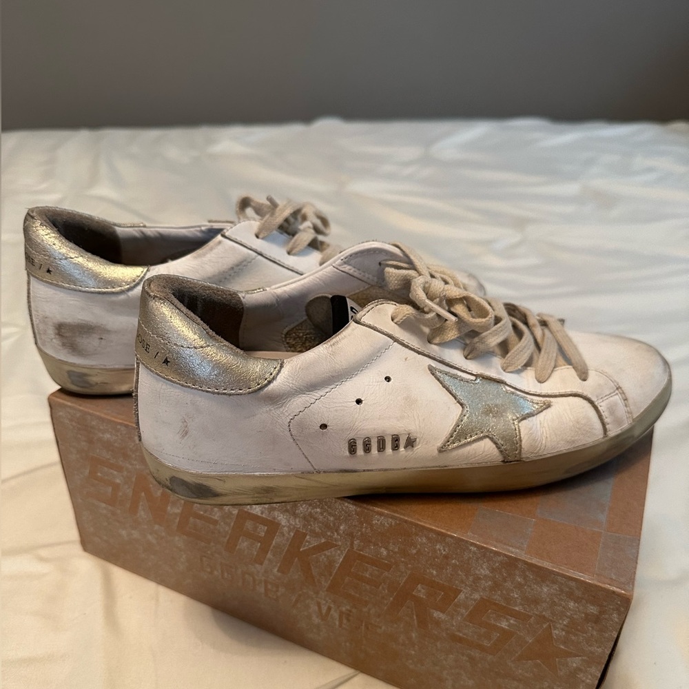 Golden Goose Deluxe Brand Superstar Sneaker with Gold Star - Size 39.
